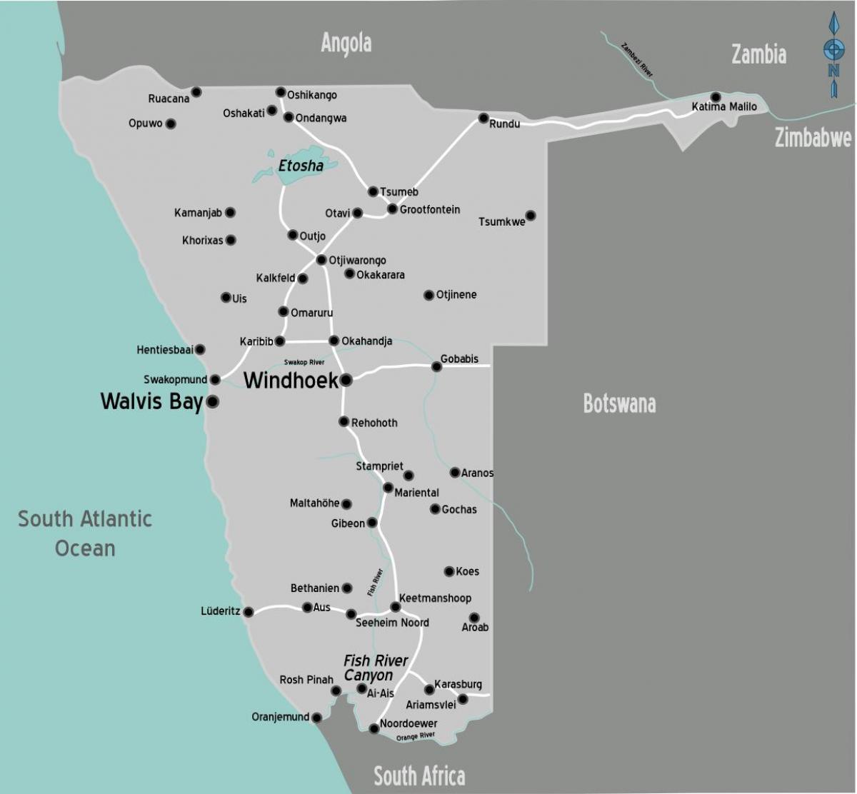 karta bensinstationer Bensinstationer Namibia karta   Karta över bensinstationer Namibia 